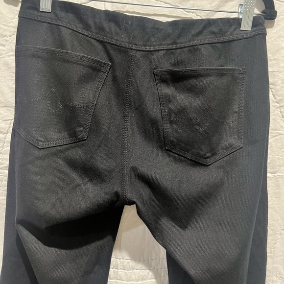 AG Knit Luxe Denim Leggings Black Sz 30R - Picture 5 of 12